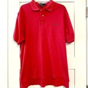 Vintage Polo by Ralph Lauren Men’s Short-Sleeve Polo Shirt • Salmon Pink • XL